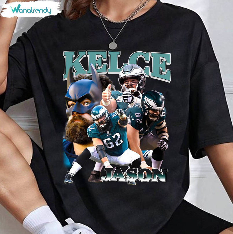 Vintage Jason Kelce Eagles Shirt, Limited Kelce Jason Long Sleeve Sweater