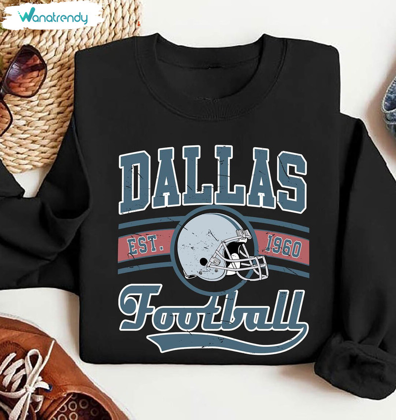 Dallas Football Funny T Shirt, Vintage Dallas Cowboys Shirt Short Sleeve