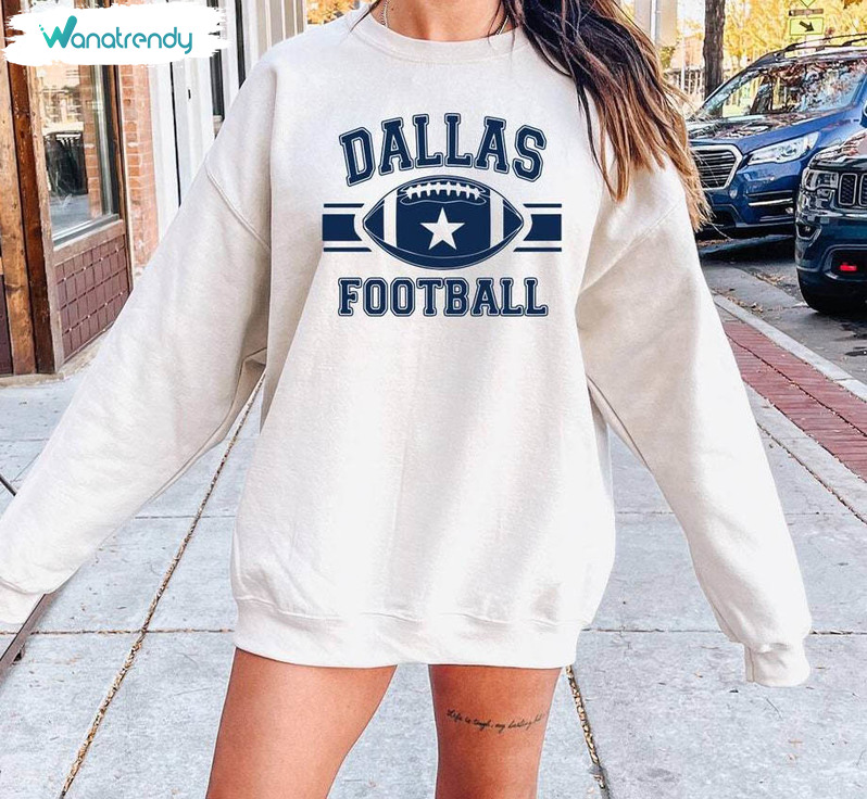 Dallas Cowboys New Rare Shirt, Must Have Dallas Football Crewneck Sweatshirt