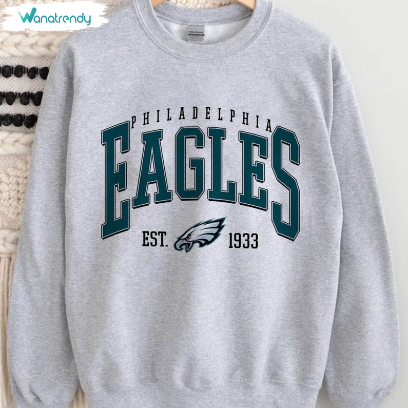 Philadelphia Eagles Comfort Shirt, Philadelphia Football Vintage Long Sleeve Tee Tops