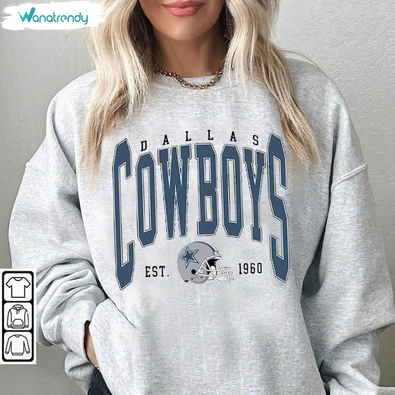 Cute Dallas Cowboys Shirt, New Rare Crewneck Unisex Hoodie For Football Lover