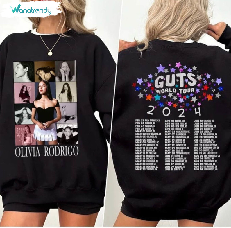 New Rare Olivia Guts Tour 2024 Sweatshirt , Olivia Rodrigo Shirt Unisex Hoodie