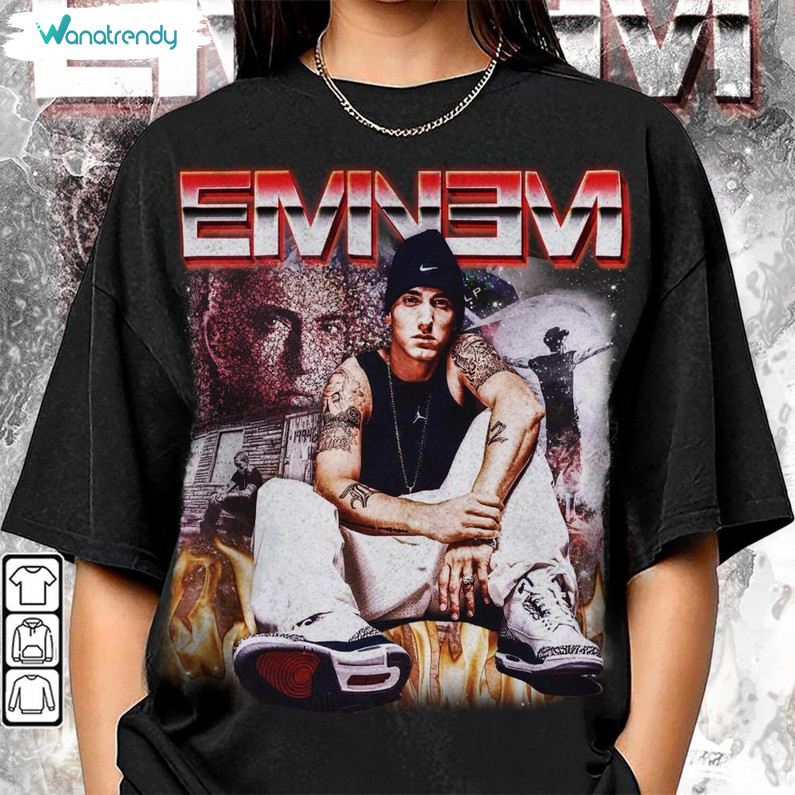 New Rare The Eminem Show Shirt, Eminem Slim Shady 90s Rap T Shirt Unisex Hoodie