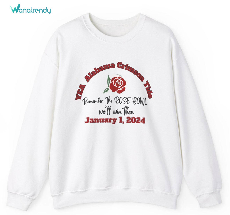 Alabama Football Rose Bowl T Shirt, Michigan Wolverines Rose Bowl Shirt Crewneck