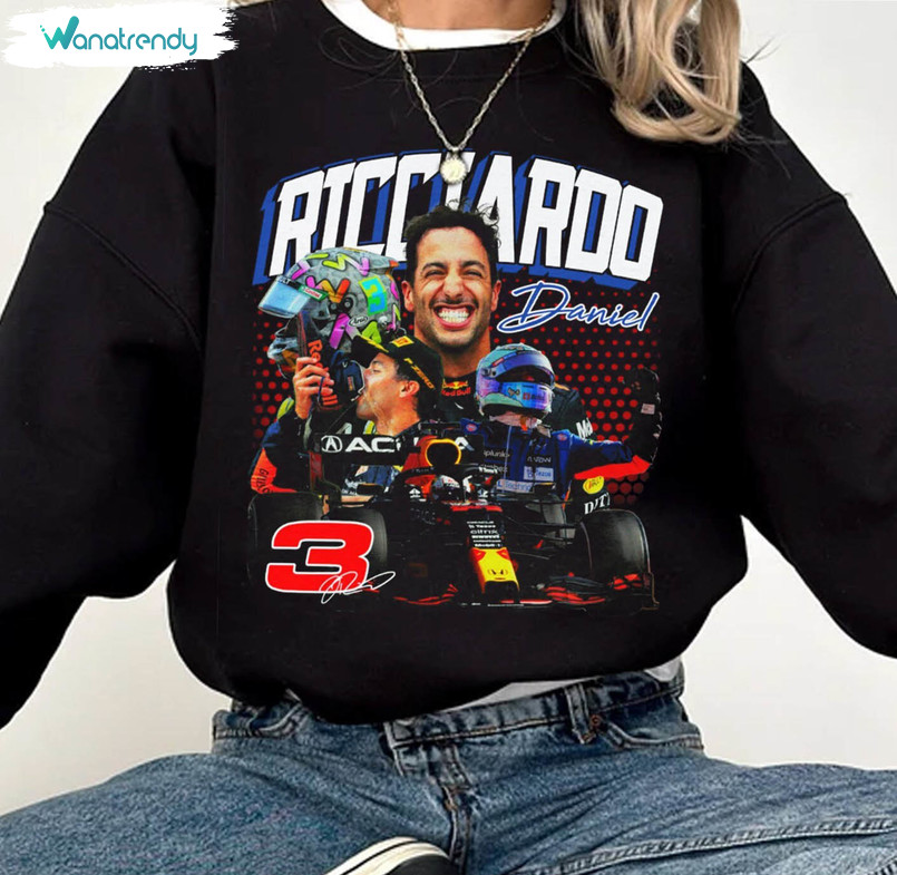 New Rare Daniel Ricciardo Shirt, Daniel Ricciardo Formula Racing Sweatshirt Tee Tops