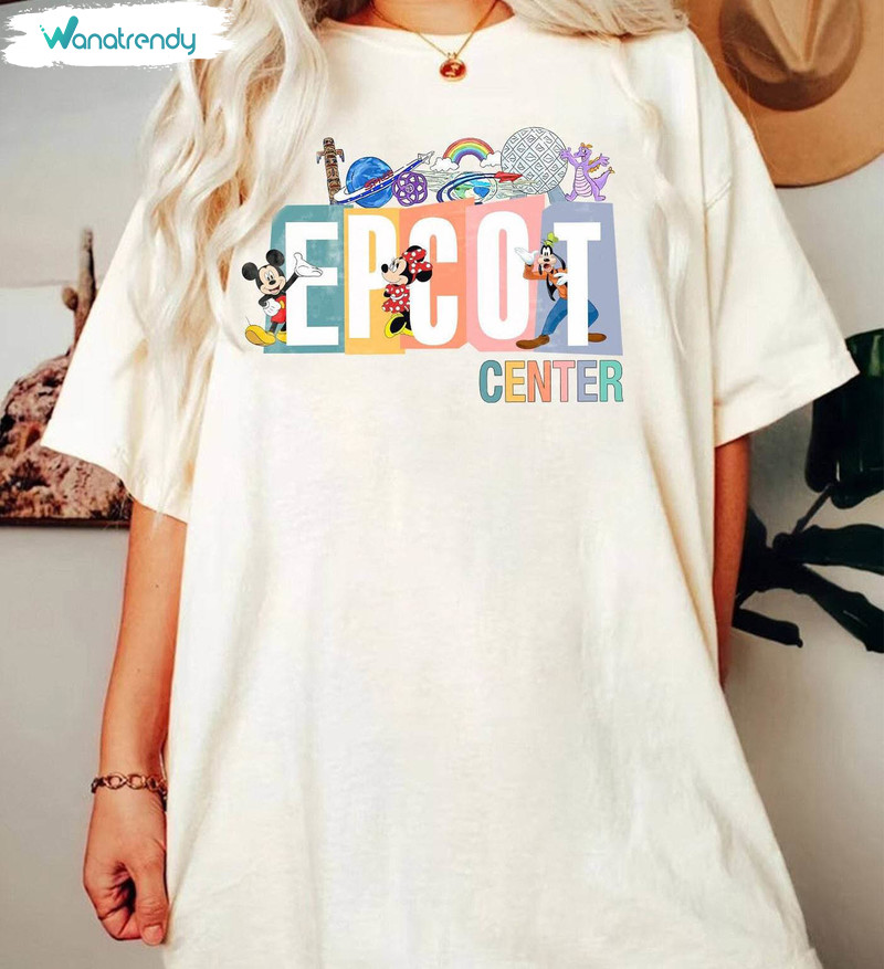 Cool Design Epcot Center Shirt, Groovy World Traveler Sweatshirt Unisex Hoodie
