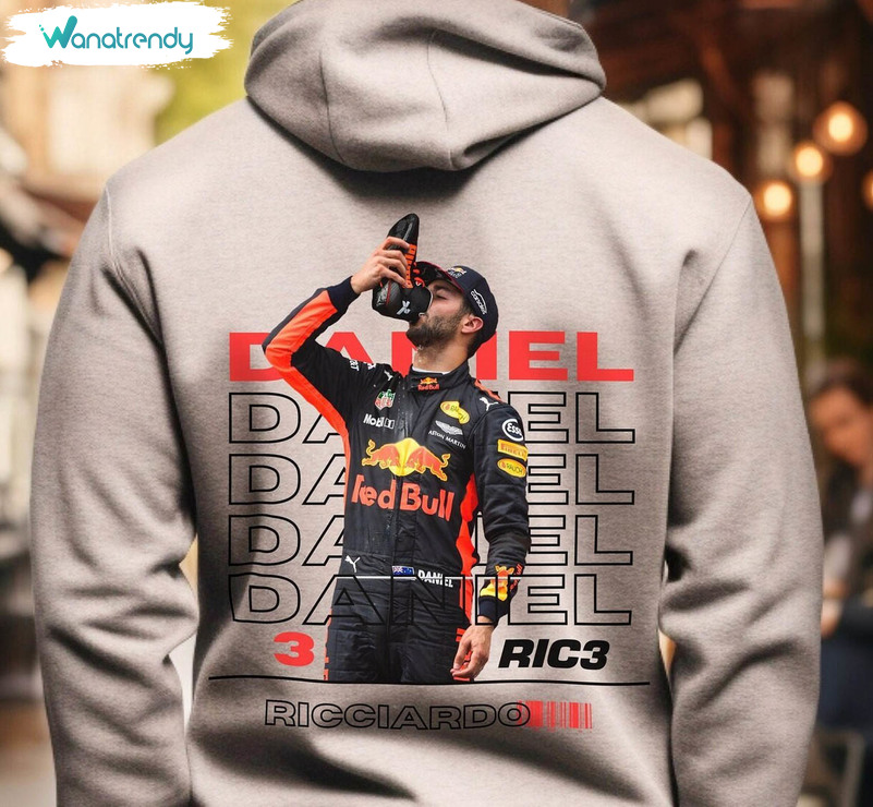 Must Have Red Bull Racing Danny Sweatshirt , Daniel Ricciardo Shirt Short Sleeve