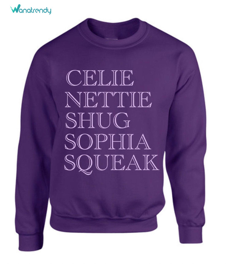 New Rare The Color Purple Shirt, Celie Nettie Shug Sophia Squeak Sweatshirt Crewneck