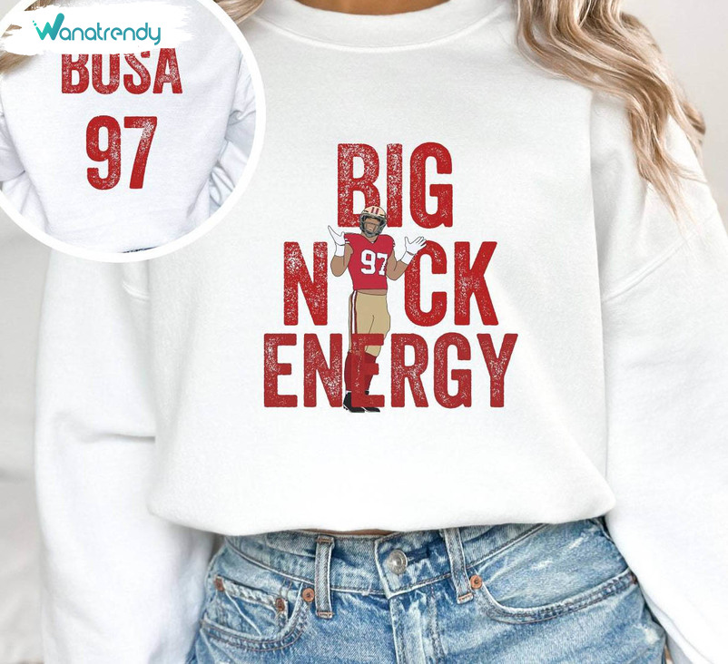 Unique Big Nick Energy Unisex T Shirt, Retro Nick Bosa Sweatshirt Short Sleeve