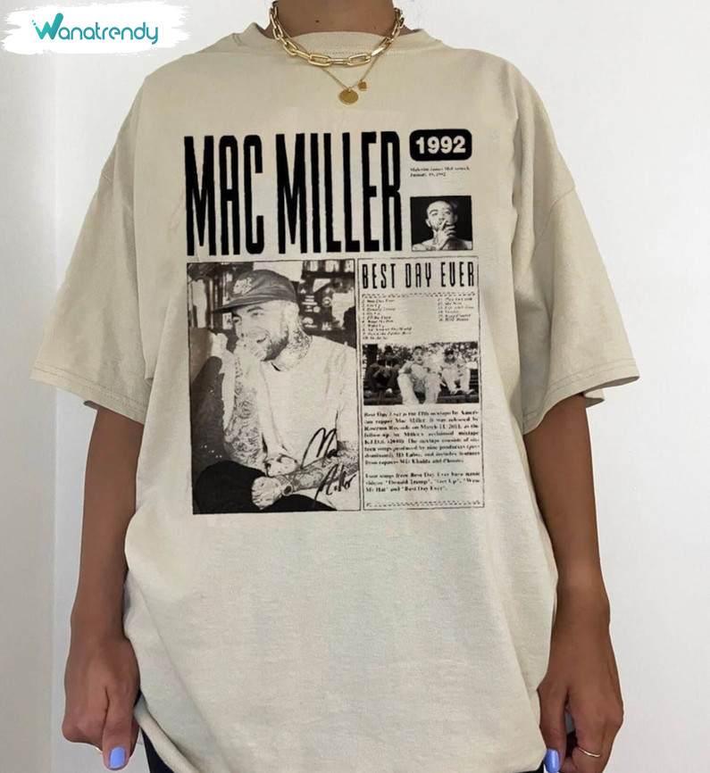 Inspirational Mac Miller Sweatshirt, Retro Mac Miller Album Long Sleeve Short Sleeve