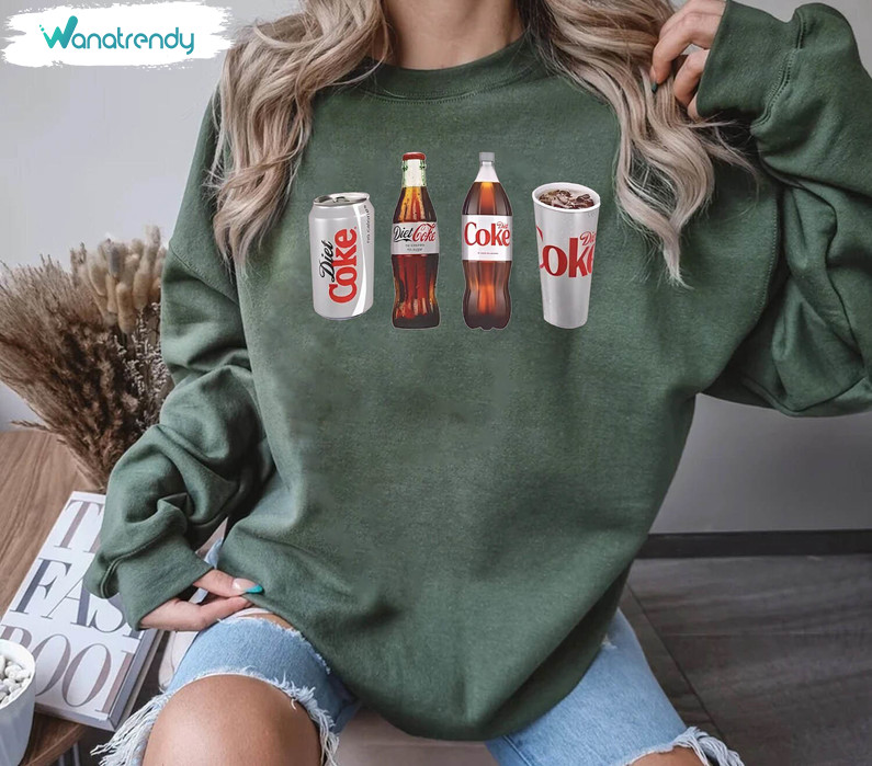 Comfort Diet Coke Sweatshirt, Trendy Unisex T Shirt Crewneck For Diet Coke Lover