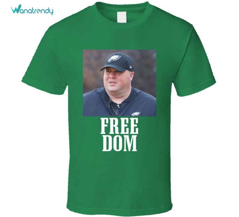 Groovy Free Dom Sweatshirt , Trendy Big Dom Eagles Shirt Long Sleeve