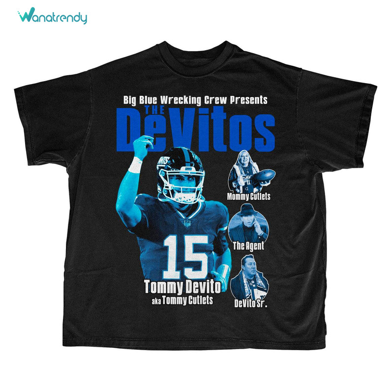 Groovy New York Giants The Sapranos Italian T Shirt, Tommy Devito Shirt Long Sleeve