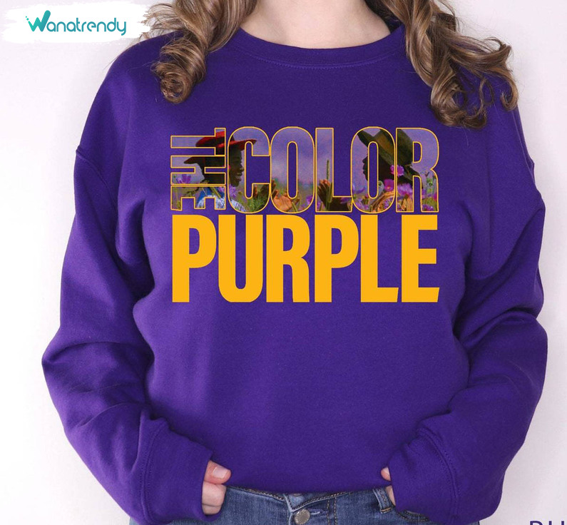 Comfort The Color Purple Shirt, Groovy Color Purple Movie Sweatshirt Short Sleeve