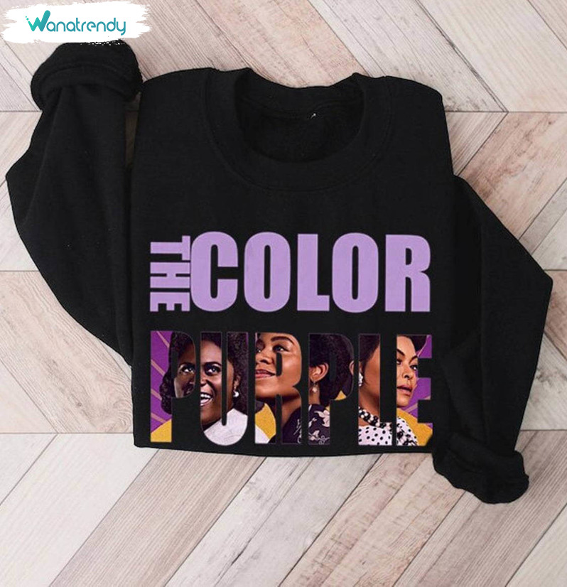 Creative The Color Purple Shirt, Trendy Color Purple Musical 2023 Tee Tops Sweater