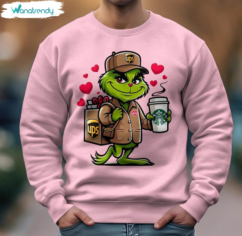 Unique Grinch's Valentine Shirt, Awesome Grinch With Love Unisex Hoodie T Shirt