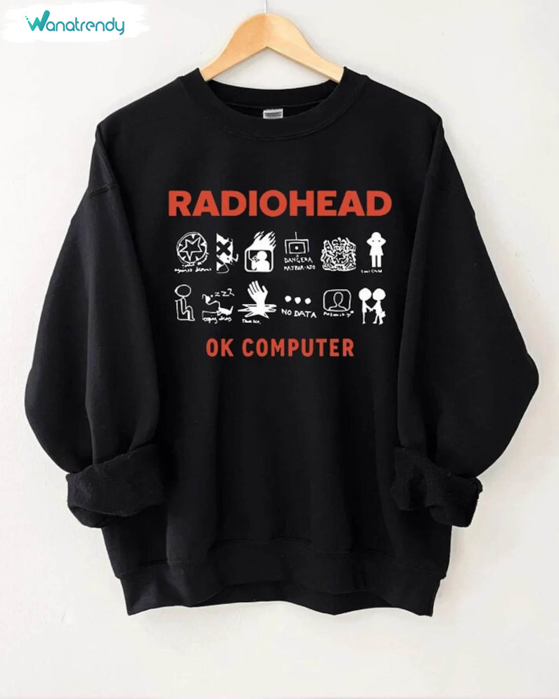 Comfort Radio Head Ok Computer T Shirt, Trendy Radiohead Shirt Short Sleeve