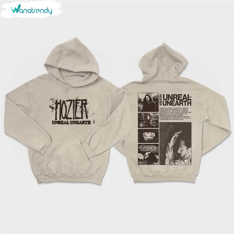 Fantastic Hozier Unreal Unearth Tour Shirt , Unreal Unearth List Long Sleeve Tee Tops