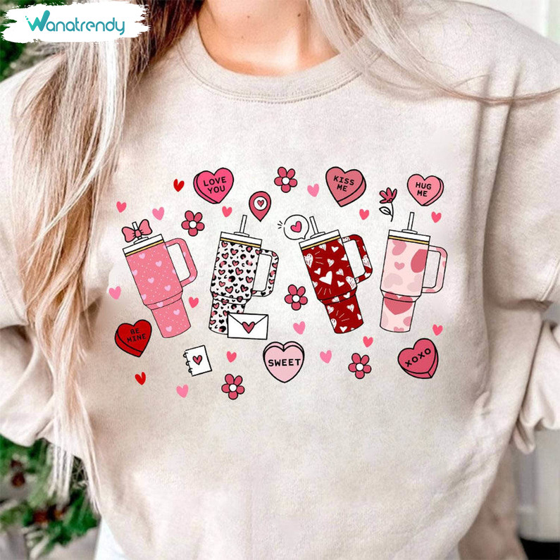 Obsessive Cup Disorder Valentine's Day Shirt, Candy Heart Tumbler Inspired T Shirt Hoodie