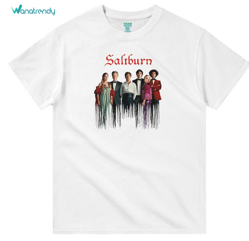 Groovy Saltburn Bathtub Scene Sweatshirt , Saltburn Movie Shirt Short Sleeve