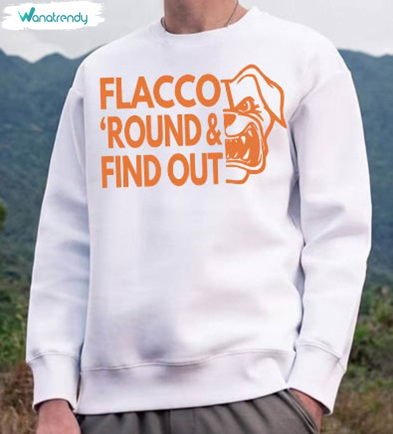 Vintage Flacco Round Find Out Shirt, Funny Flacco Sweatshirt Long Sleeve