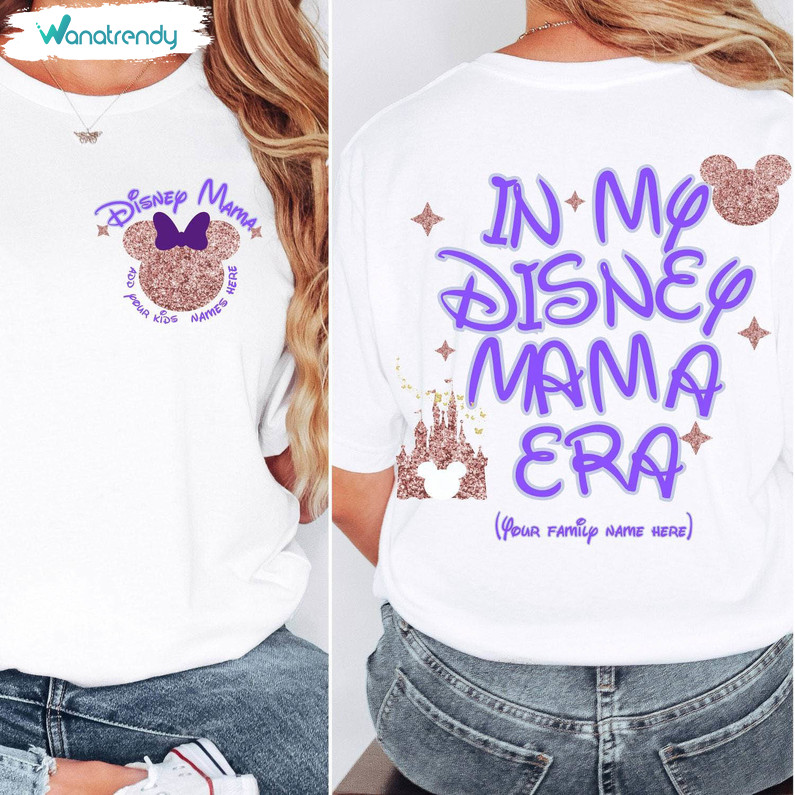 Limited In My Disney Mama Era Shirt, Minnie Mouse Mom Short Sleeve Tee Tops