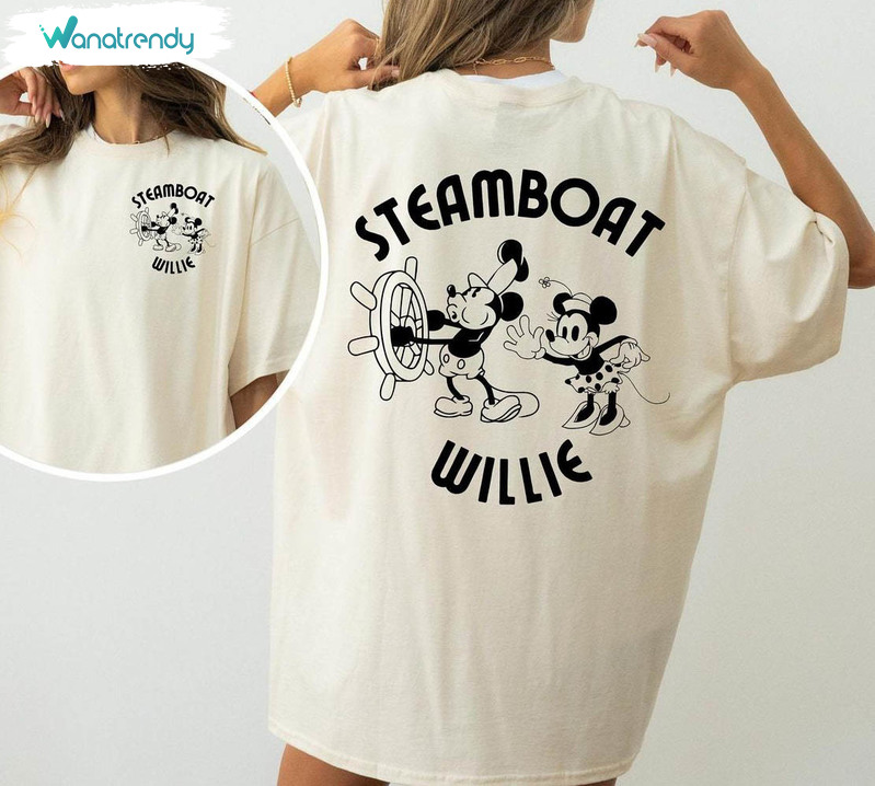 Comfort Steamboat Willie Shirt, Must Have Mouse Unisex Hoodie Tee Tops