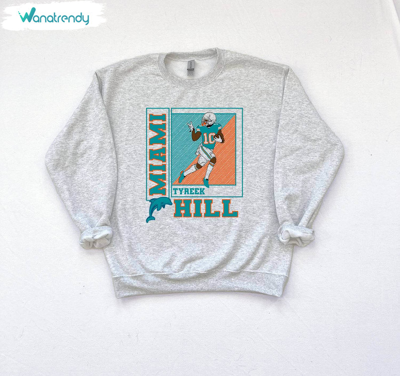 Trendy Tyreek Hill Shirt, Must Have Miami Hill Long Sleeve Sweater
