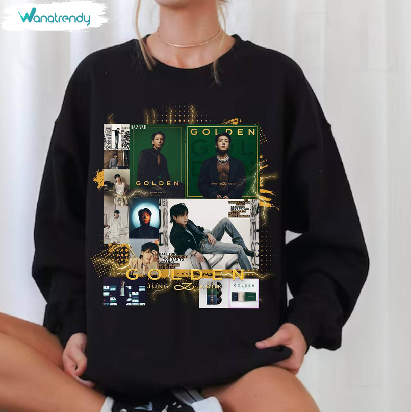 Cute Jungkook Golden Album Shirt, Jungkook Golden Album Tracklist Sweatshirt T Shirt