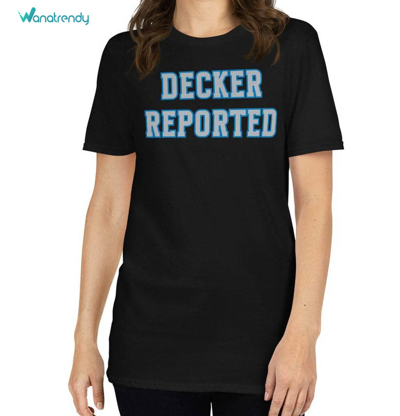 Groovy Decker Reported Sweatshirt ,must Have Detroit Lions Shirt Short Sleeve