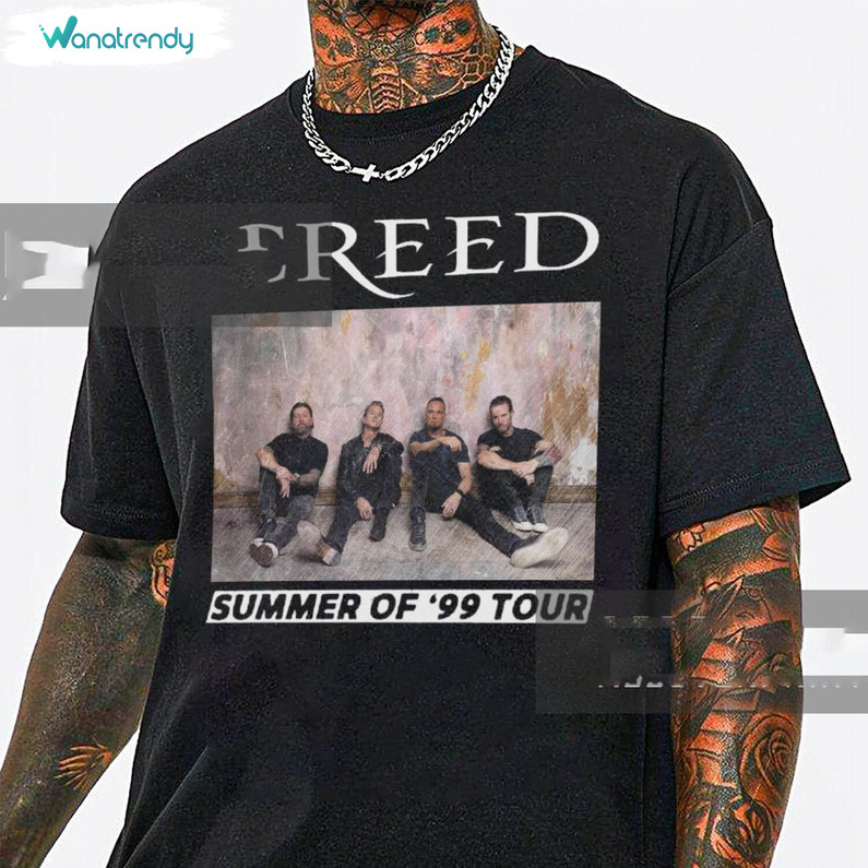 Creed Band Cool Design Shirt, Trendy Summer Of '99 Tour Crewneck Unisex Hoodie