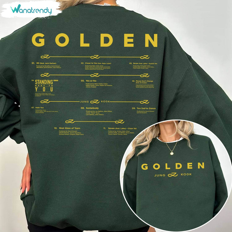 Must Have Jungkook Golden Album Shirt, Jungkook Golden Maknae Tee Tops Tank Top