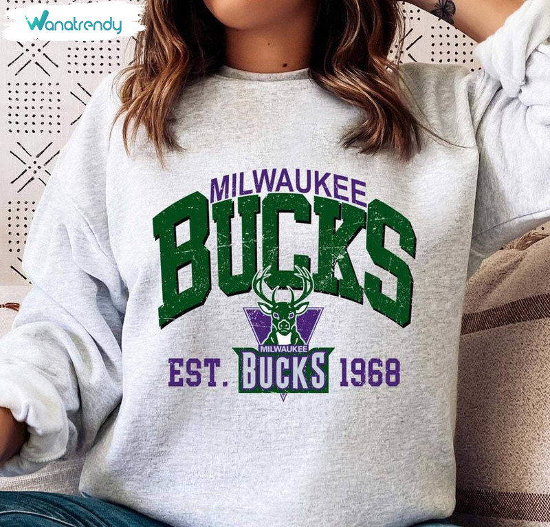 Milwaukee Bucks Must Have Shirt, Milwaukee Basketball Crewneck Sweatshirt
