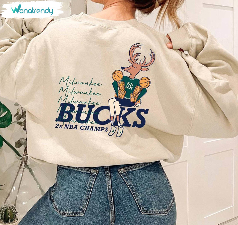 Cute Milwaukee Bucks Nba Champs Sweatshirt , Milwaukee Bucks Shirt Crewneck