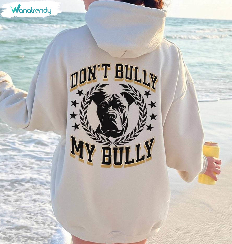 Don't Bully My Breed Groovy Shirt, Don't Bully My Bully Sweater Unisex Hoodie