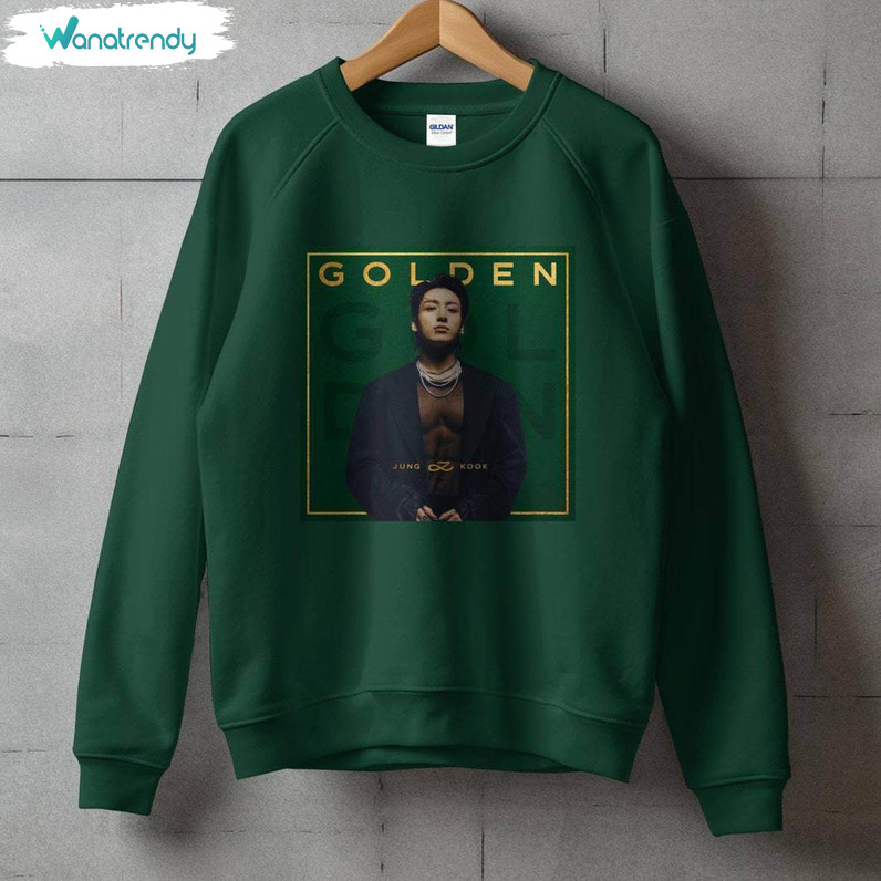 Jungkook Golden Album Groovy Shirt, Bts Jungkook New Album Long Sleeve Sweater