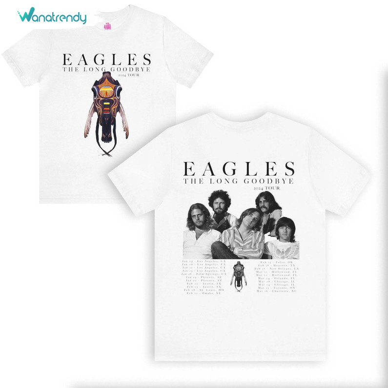 Eagles Tour 2023 Creative Shirt, The Long Goodbye Eagles 2024 Tour T Shirt Hoodie