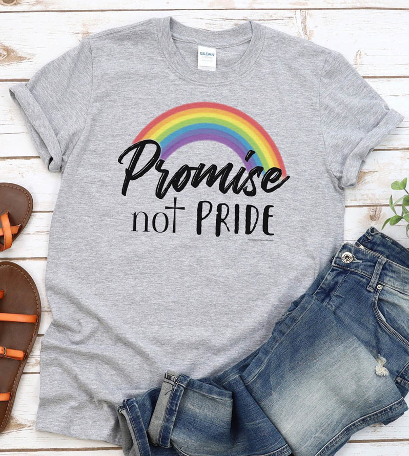 Promise Not Pride Christian Rainbow Shirt For Her Him