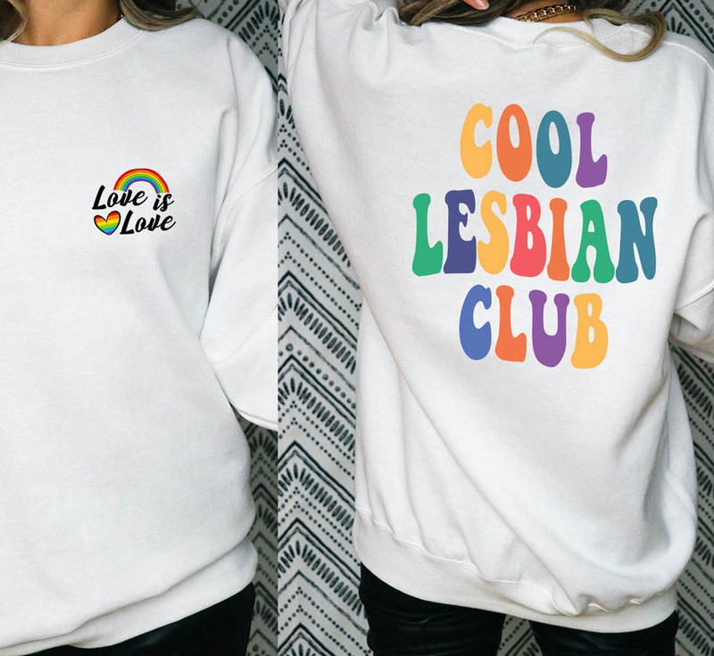Boho Style Cool Lesbian Club Groovy Shirt