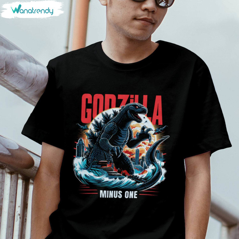 Godzilla Minus One Trendy Shirt, Unique Godzilla Long Sleeve Short Sleeve