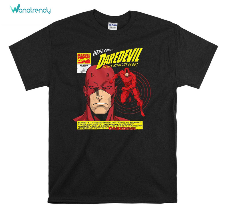 Must Have Daredevil Shirt, Groovy Comic Book T Shirt Short Sleeve