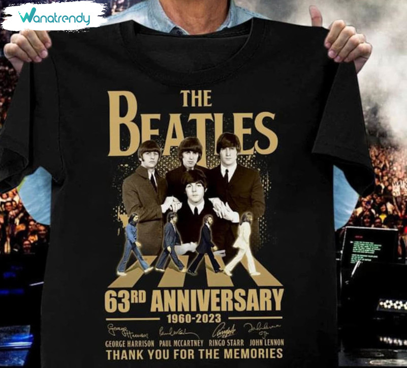 Beatles Comfort Shirt, Trendy Rock And Roll Long Sleeve Short Sleeve