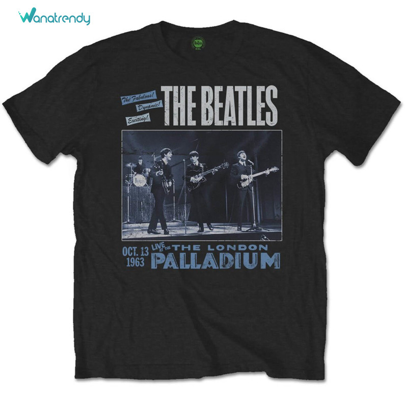 1963 The Palladium Classic T Shirt , Unique Beatles Shirt Sweater