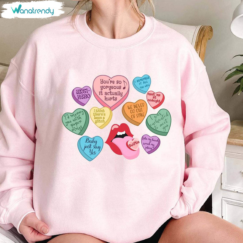 New Rare Valentines Taylor Version Shirt, Trendy Love Quotes Short Sleeve Hoodie