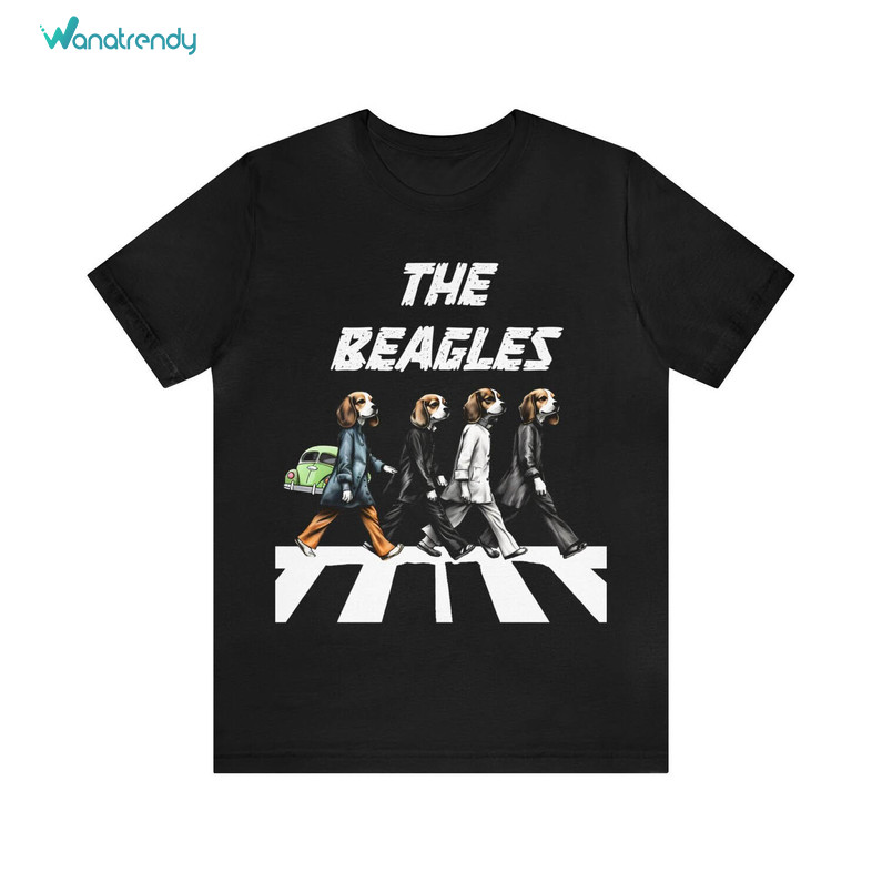 Vintage Beatles Shirt, The Walking Beagles Tee Tops Crewneck