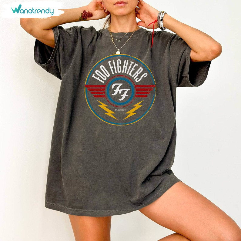 Foo Fighters Tour Inspirational Shirt, Trendy 90 S Rock Band Unisex Hoodie Crewneck