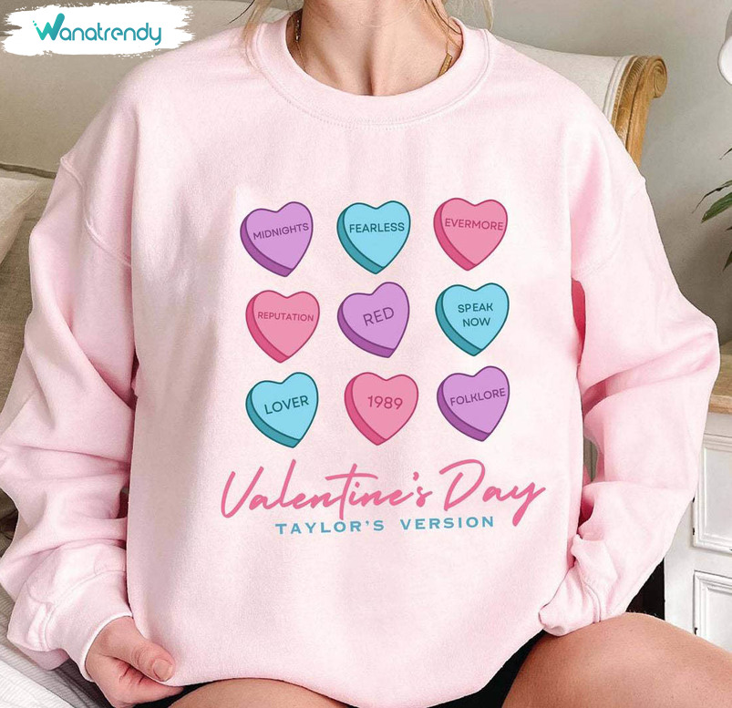 Limited Conversation Hearts Long Sleeve , Valentines Taylor Version Shirt Short Sleeve