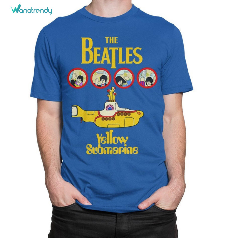 Cute The Beatles Yellow Submarine Hoodie , The Beatles Shirt Crewneck
