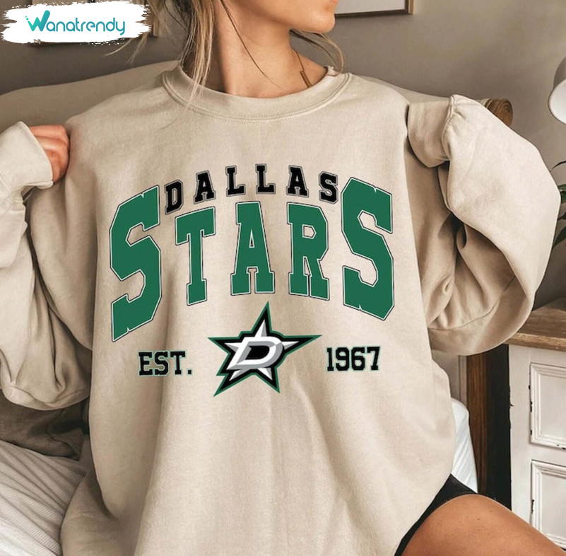 Neutral Dallas Stars Shirt, Jersey Hockey Vintage Unisex T Shirt Crewneck