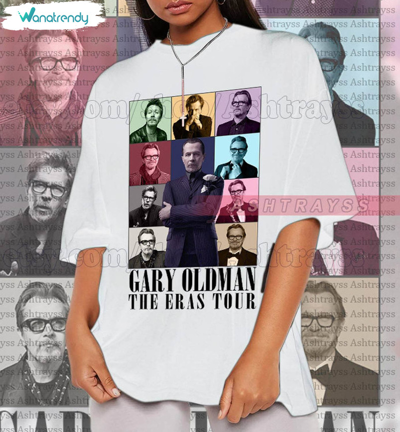 Unique Gary Oldman Shirt, Gary Oldman The Eras Tour Short Sleeve Crewneck